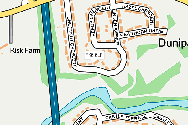 FK6 6LF map - OS OpenMap – Local (Ordnance Survey)