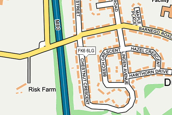 FK6 6LG map - OS OpenMap – Local (Ordnance Survey)