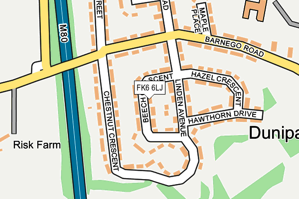 FK6 6LJ map - OS OpenMap – Local (Ordnance Survey)