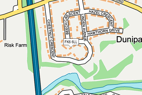 FK6 6LL map - OS OpenMap – Local (Ordnance Survey)