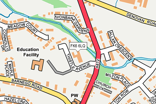 FK6 6LQ map - OS OpenMap – Local (Ordnance Survey)