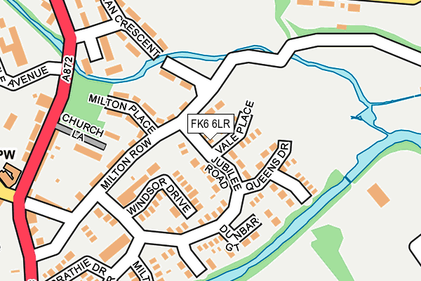 FK6 6LR map - OS OpenMap – Local (Ordnance Survey)