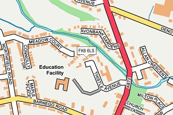 FK6 6LS map - OS OpenMap – Local (Ordnance Survey)