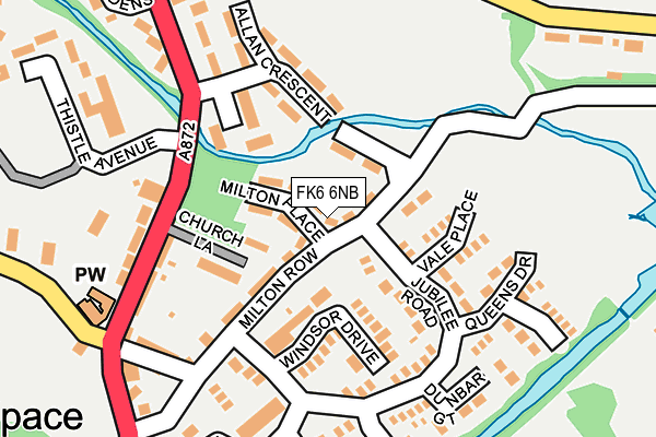 FK6 6NB map - OS OpenMap – Local (Ordnance Survey)