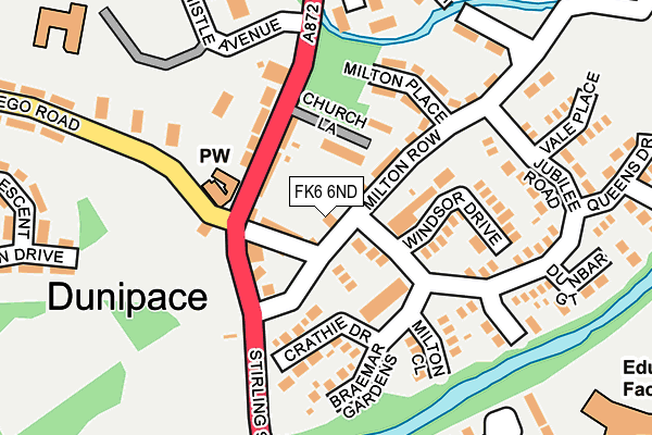 FK6 6ND map - OS OpenMap – Local (Ordnance Survey)