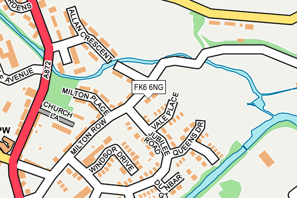 FK6 6NG map - OS OpenMap – Local (Ordnance Survey)