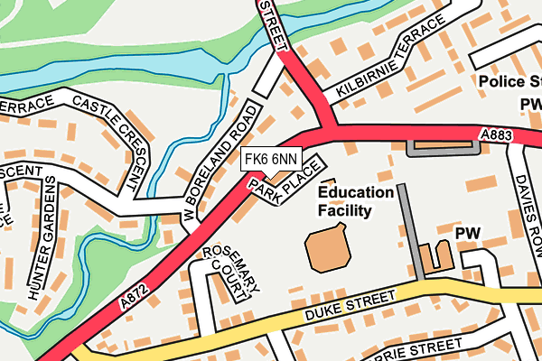 FK6 6NN map - OS OpenMap – Local (Ordnance Survey)