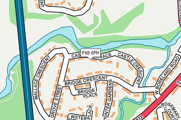 FK6 6PH map - OS OpenMap – Local (Ordnance Survey)