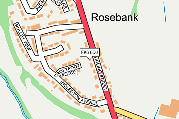 FK6 6QJ map - OS OpenMap – Local (Ordnance Survey)