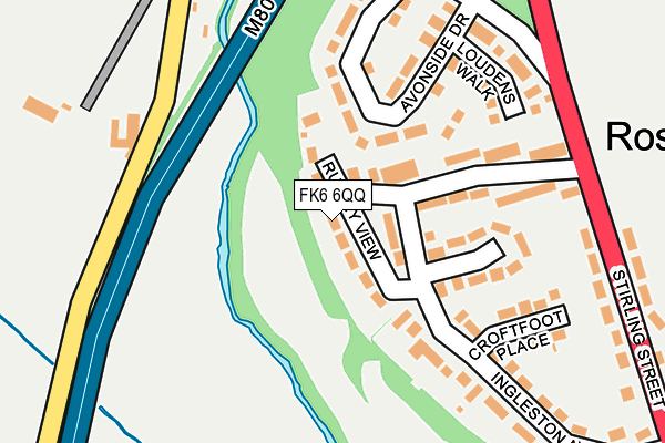 FK6 6QQ map - OS OpenMap – Local (Ordnance Survey)
