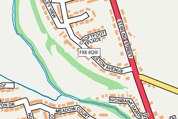 FK6 6QW map - OS OpenMap – Local (Ordnance Survey)