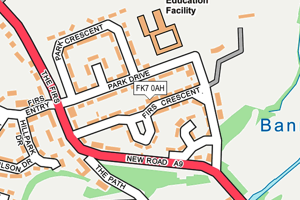FK7 0AH map - OS OpenMap – Local (Ordnance Survey)