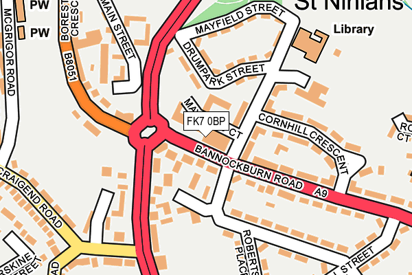 FK7 0BP map - OS OpenMap – Local (Ordnance Survey)