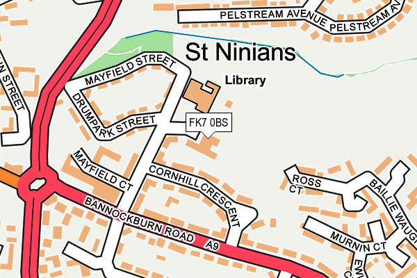 FK7 0BS map - OS OpenMap – Local (Ordnance Survey)