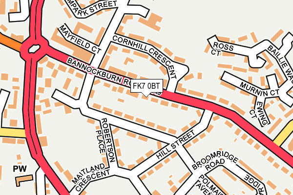 FK7 0BT map - OS OpenMap – Local (Ordnance Survey)