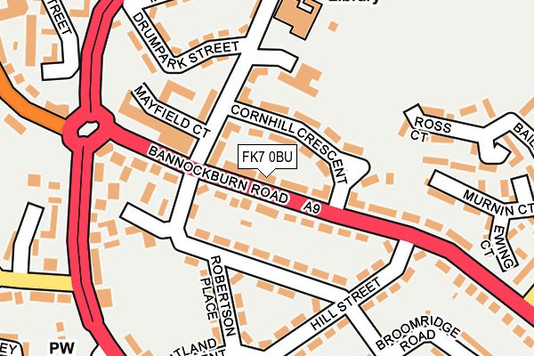 FK7 0BU map - OS OpenMap – Local (Ordnance Survey)