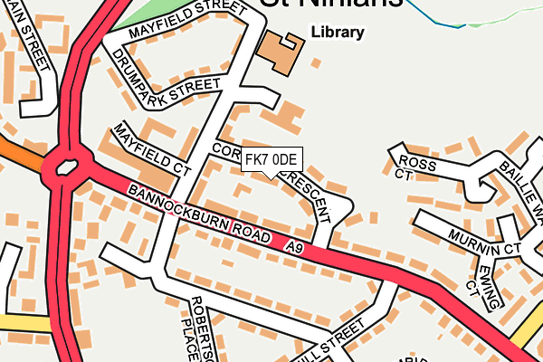 FK7 0DE map - OS OpenMap – Local (Ordnance Survey)