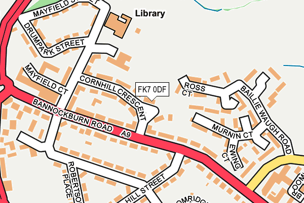 FK7 0DF map - OS OpenMap – Local (Ordnance Survey)