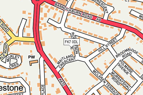 FK7 0DL map - OS OpenMap – Local (Ordnance Survey)