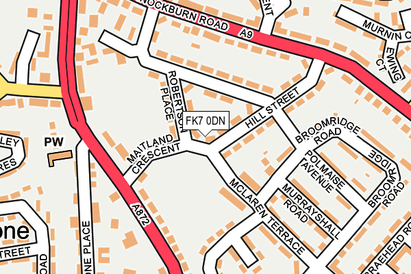 FK7 0DN map - OS OpenMap – Local (Ordnance Survey)