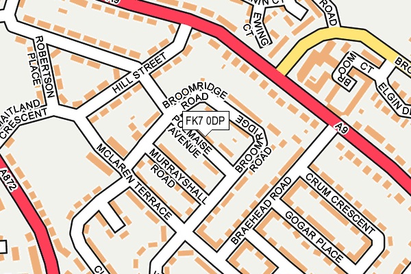 FK7 0DP map - OS OpenMap – Local (Ordnance Survey)