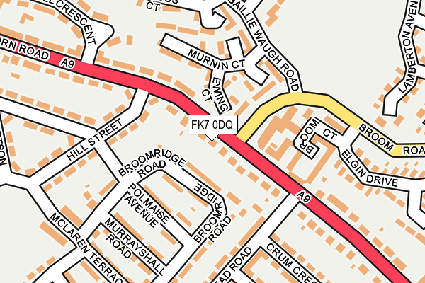 FK7 0DQ map - OS OpenMap – Local (Ordnance Survey)