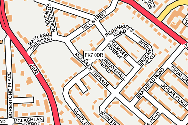 FK7 0DR map - OS OpenMap – Local (Ordnance Survey)