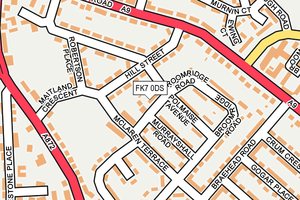 FK7 0DS map - OS OpenMap – Local (Ordnance Survey)