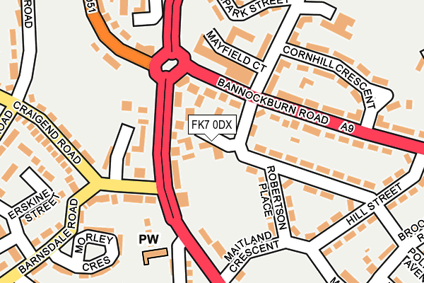 FK7 0DX map - OS OpenMap – Local (Ordnance Survey)