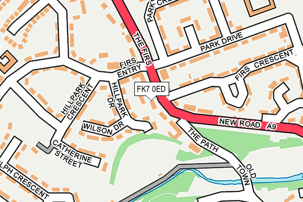 FK7 0ED map - OS OpenMap – Local (Ordnance Survey)