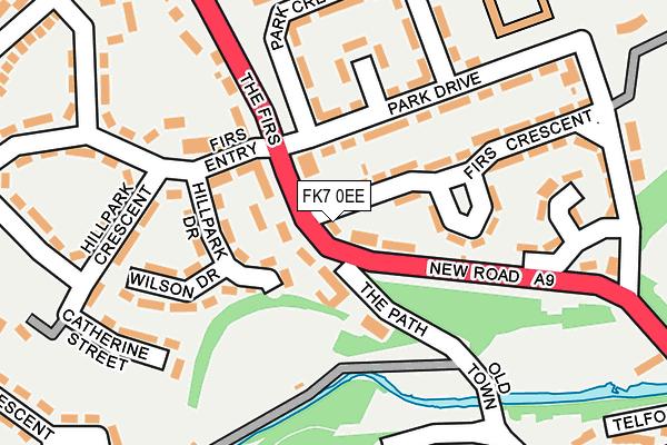 FK7 0EE map - OS OpenMap – Local (Ordnance Survey)