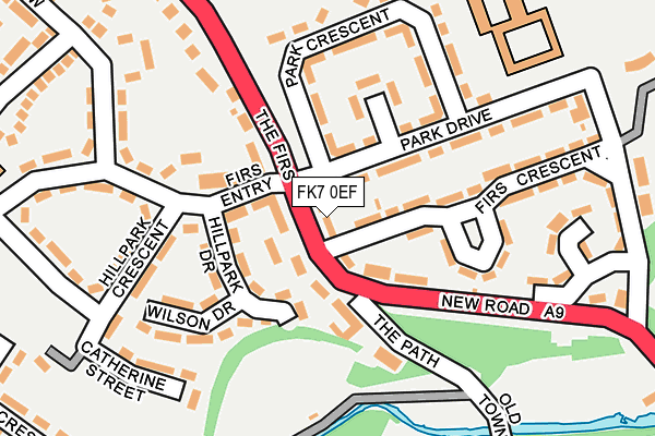 FK7 0EF map - OS OpenMap – Local (Ordnance Survey)