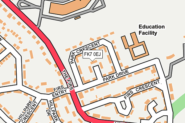 FK7 0EJ map - OS OpenMap – Local (Ordnance Survey)