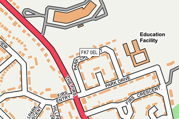 FK7 0EL map - OS OpenMap – Local (Ordnance Survey)