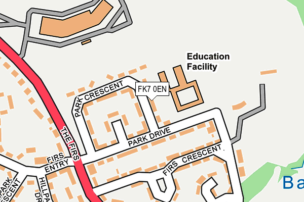 FK7 0EN map - OS OpenMap – Local (Ordnance Survey)