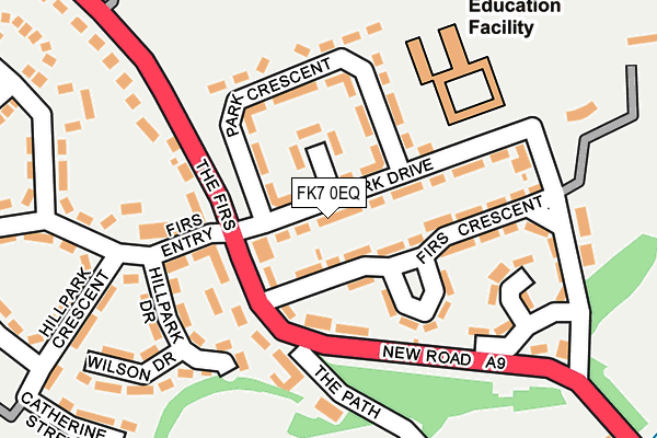 FK7 0EQ map - OS OpenMap – Local (Ordnance Survey)
