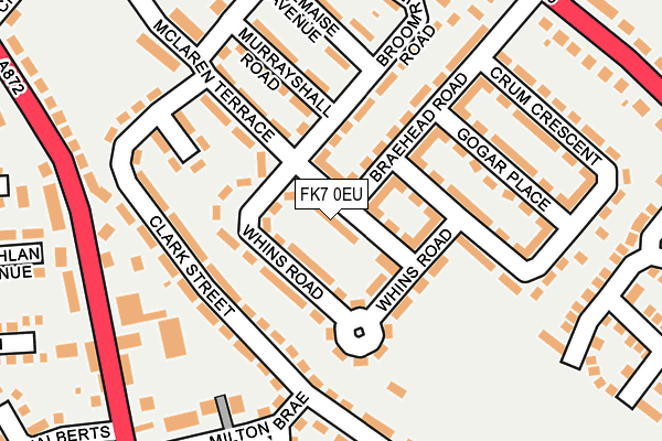 FK7 0EU map - OS OpenMap – Local (Ordnance Survey)