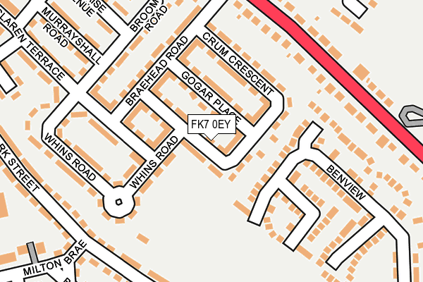 FK7 0EY map - OS OpenMap – Local (Ordnance Survey)
