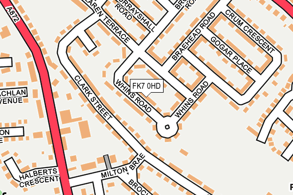 FK7 0HD map - OS OpenMap – Local (Ordnance Survey)