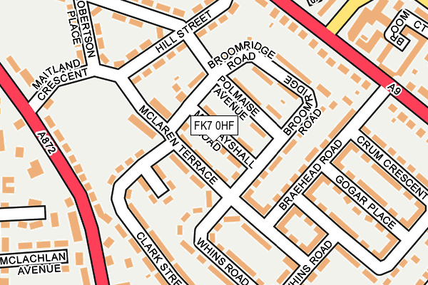 FK7 0HF map - OS OpenMap – Local (Ordnance Survey)