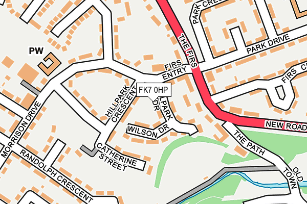 FK7 0HP map - OS OpenMap – Local (Ordnance Survey)