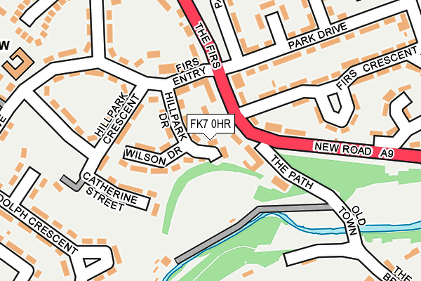 FK7 0HR map - OS OpenMap – Local (Ordnance Survey)