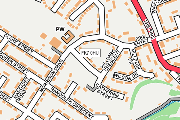 FK7 0HU map - OS OpenMap – Local (Ordnance Survey)