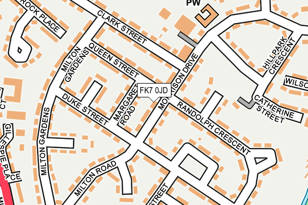 FK7 0JD map - OS OpenMap – Local (Ordnance Survey)