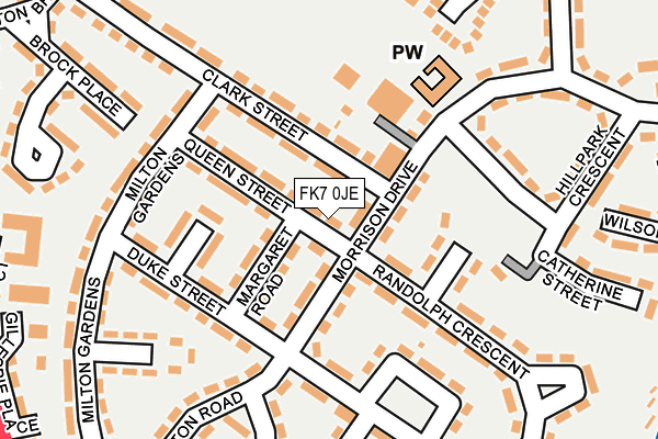 FK7 0JE map - OS OpenMap – Local (Ordnance Survey)
