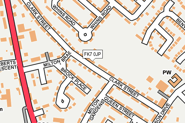 FK7 0JP map - OS OpenMap – Local (Ordnance Survey)
