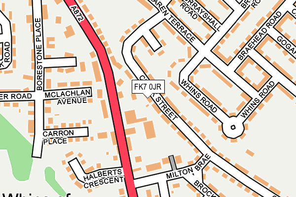 FK7 0JR map - OS OpenMap – Local (Ordnance Survey)