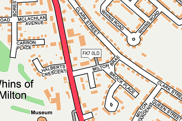 FK7 0LD map - OS OpenMap – Local (Ordnance Survey)