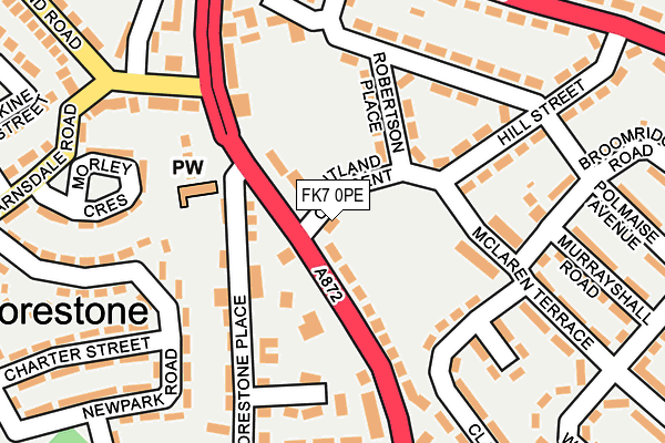 FK7 0PE map - OS OpenMap – Local (Ordnance Survey)