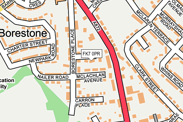 FK7 0PR map - OS OpenMap – Local (Ordnance Survey)